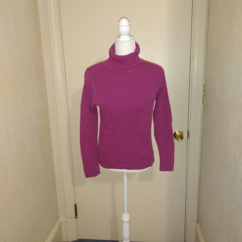 ❤️Sonoma Fuschia Turtleneck Sweater